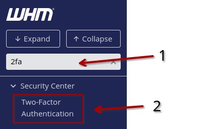 WHM-2FA-menu